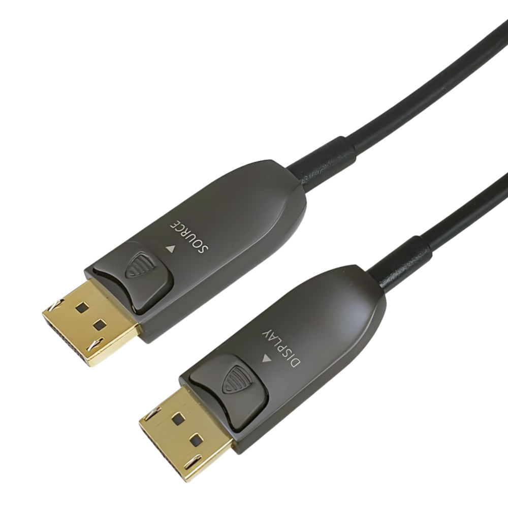 Cabo Displayport 1.4 Fibra Ópticas 8K 20 Metros